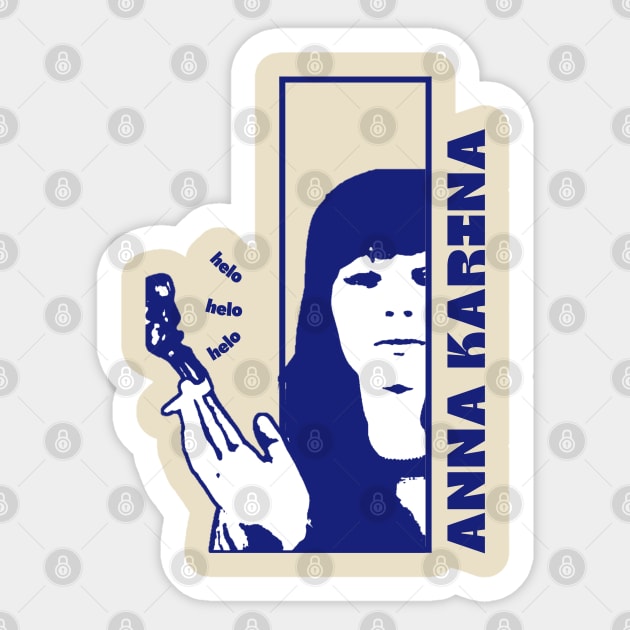 Anna karina +++ 70s style Sticker by TelorDadar